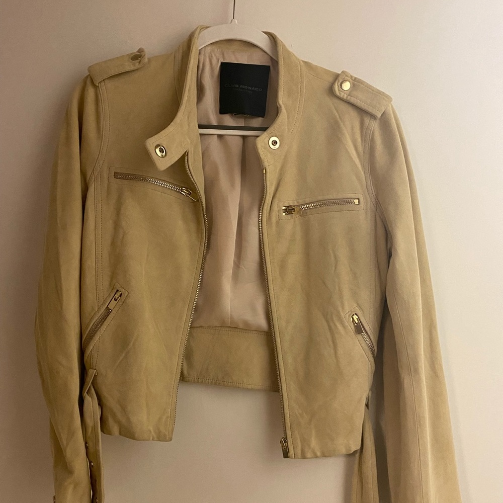 Club Monaco Faux Suede Jacket